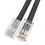 CableWholesale 10X6-12203 Cat5e Black Ethernet Patch Cable, Bootless, 3 foot