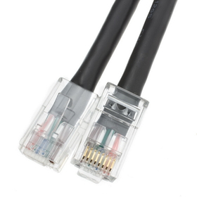 CableWholesale 10X6-12205 Cat5e Black Ethernet Patch Cable, Bootless, 5 foot