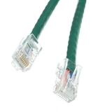CableWholesale 10X6-15101 Cat5e Green Ethernet Patch Cable, Bootless, 1 foot