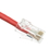 CableWholesale 10X6-17101 Cat5e Red Ethernet Patch Cable, Bootless, 1 foot