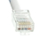 CableWholesale 10X6-19101 Cat5e White Ethernet Patch Cable, Bootless, 1 foot