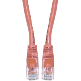 CableWholesale 10X6-33303 Cat5e Orange Ethernet Crossover Cable, Snagless/Molded Boot, 3 foot