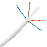 CableWholesale 10X8-091TF Bulk Cat6 White Ethernet Cable, Solid, UTP (Unshielded Twisted Pair), Pullbox, 500 foot