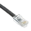 CableWholesale 10X8-12201 Cat6 Black Ethernet Patch Cable, Bootless, 1 foot
