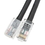 CableWholesale 10X8-12202 Cat6 Black Ethernet Patch Cable, Bootless, 2 foot