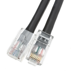 CableWholesale 10X8-12207 Cat6 Black Ethernet Patch Cable, Bootless, 7 foot