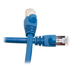 CableWholesale 10X8-56103 Shielded Cat6 Blue Ethernet Patch Cable, Snagless/Molded Boot, 3 foot