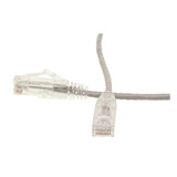 CableWholesale 10X8-82100.5 Cat6 Gray Slim Ethernet Patch Cable, Snagless/Molded Boot, 6 inch