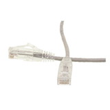CableWholesale 10X8-82101 Cat6 Gray Slim Ethernet Patch Cable, Snagless/Molded Boot, 1 foot