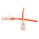 CableWholesale 10X8-83103 Cat6 Orange Slim Ethernet Patch Cable, Snagless/Molded Boot, 3 foot
