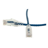 CableWholesale 10X8-86100.5 Cat6 Blue Slim Ethernet Patch Cable, Snagless/Molded Boot, 6 inch