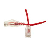 CableWholesale 10X8-87105 Cat6 Red Slim Ethernet Patch Cable, Snagless/Molded Boot, 5 foot