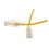 CableWholesale 10X8-88101 Cat6 Yellow Slim Ethernet Patch Cable, Snagless/Molded Boot, 1 foot