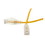 CableWholesale 10X8-88105 Cat6 Yellow Slim Ethernet Patch Cable, Snagless/Molded Boot, 5 foot