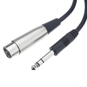 CableWholesale 10XR-01606 XLR Female to 1/4 Inch Stereo Male Audio Cable, 6 foot