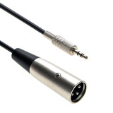 CableWholesale 10XR-03110 XLR Male to 3.5mm Stereo Male TRS(Balanced Audio) Cable 10ft