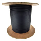 CableWholesale 11E3-306NH 6 Fiber Indoor/Outdoor Fiber Optic Cable, Multimode 50/125 OM3, Plenum Rated, Black, Spool, 1000ft