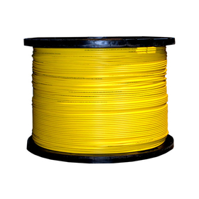 CableWholesale 11F2-006NH 6 Fiber Indoor Distribution Fiber Optic Cable, Singlemode 9/125, Plenum Rated, Yellow, Spool, 1000ft