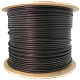 CableWholesale 11F3-006NH 6 Fiber Indoor/Outdoor Fiber Optic Cable, Singlemode 9/125, Plenum Rated, Black, Spool, 1000ft