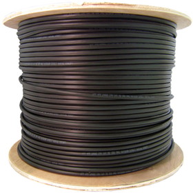 CableWholesale 11F3-024NH Plenum 24 Strand Indoor/Outdoor Fiber Optic Cable, OS2 9/125 Singlemode, Black, Spool, 1000 foot