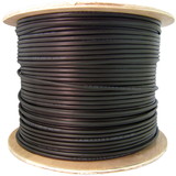 CableWholesale 11F3-224NH 24 Fiber Indoor/Outdoor Fiber Optic Cable, Multimode 62.5/125, OM1, Plenum Rated, Black, Spool, 1000ft