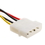 CableWholesale 11W3-05206 4 Pin Molex to Floppy Power Cable, 5.25 inch Male to 3.5 inch Female, 6 inch