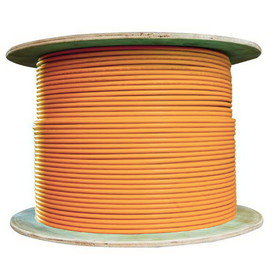 CableWholesale 11X8-531NH Plenum Cat6 Bulk Cable, Orange, Solid, Shielded, CMP, 23 AWG, Spool, 1000 foot