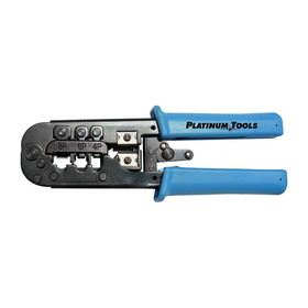 CableWholesale 12503C Platinum Tools Crimp Tool for RJ11 / RJ12 / RJ22 / RJ45, Network and Phone.  For use with traditional-style modular connectors.