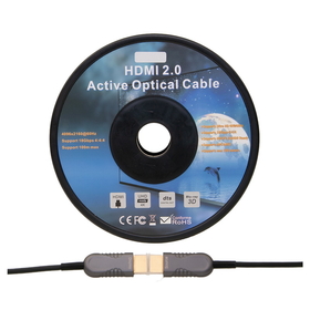 CableWholesale 12V4-41130 4K HDMI Active Optical Cable (AOC), HDMI Male, 30 meter (98.4 foot)