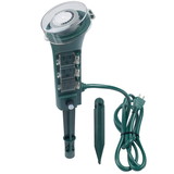 CableWholesale 12W2-36106 6-Outlet yard stake with mechanical timer.  6 foot cord. Green