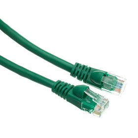 CableWholesale 13X6-05101 Cat6a Green Ethernet Patch Cable, Snagless/Molded Boot, 500 MHz, 1 foot