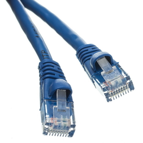 CableWholesale 13X6-06103 Cat6a Blue Ethernet Patch Cable, Snagless/Molded Boot, 500 MHz, 3 foot
