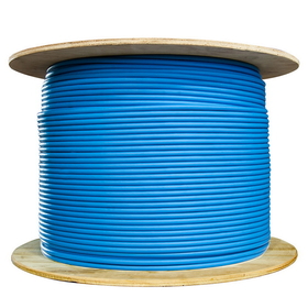 CableWholesale 13X6-061MH Bulk Cat6a Blue Ethernet Cable, Stranded, UTP (Unshielded Twisted Pair), Spool, 1000 foot