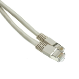 CableWholesale 13X6-52101 Shielded Cat6a Gray Ethernet Patch Cable, Snagless/Molded Boot, 500 MHz, 1 foot