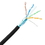 CableWholesale 13X6-522NH Bulk Shielded Cat6a Black Ethernet Cable, 10 Gigabit, Solid, 500 Mhz, 23 AWG, Spool, 1000 foot