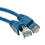 CableWholesale 13X6-56105 Shielded Cat6a Blue Ethernet Patch Cable, Snagless/Molded Boot, 500 MHz, 5 foot