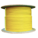 CableWholesale 13X6-581NH Bulk Shielded Cat6a Yellow Ethernet Cable, 10 Gigabit, Solid, 500 Mhz, 23 AWG, Spool, 1000 foot