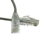 CableWholesale 13X6-62120 Slim Cat6a Gray Copper Ethernet Cable, 10 Gigabit, Snagless/Molded Boot, 500 MHz, 20 foot