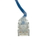 CableWholesale 13X6-66101 Cat6a Blue Slim Ethernet Patch Cable, Snagless/Molded Boot, 1 foot