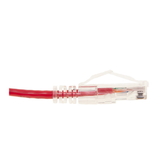 CableWholesale 13X6-67103 Cat6a Red Slim Ethernet Patch Cable, Snagless/Molded Boot, 3 foot
