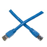 CableWholesale 13X8-56100.5 Cat8 Blue S/FTP Ethernet Patch Cable, Molded Boot, 40Gbps - 2000MHz, 4-Pair 24AWG Stranded Pure Copper, RJ45 Male, 6 inch