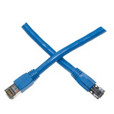 CableWholesale 13X8-56102 Cat8 Blue S/FTP Ethernet Patch Cable, Molded Boot, 40Gbps - 2000MHz, 4-Pair 24AWG Copper, RJ45 Male, 2 foot