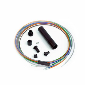 CableWholesale 15F3-02206 6-Fiber Distribution Break-Out Kit, 2mm Color Coded 40 inch Tubing, Accepts 900um