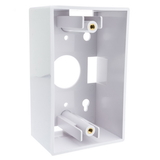 CableWholesale 300-625WH Single Gang Surface Mount Box, White