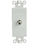 CableWholesale 301-1000 Decora Wall Plate Insert, White, F-pin Coaxial Coupler, F-Pin Female