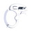 CableWholesale 30CA-09120 Pack of 20 - Micro Cable Clic, Reusable Ratcheting Adjustable Cable Management, 13/32 - 5/8 inches, White
