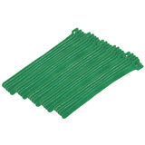 CableWholesale 30CT-05180 Green Hook and Loop Cable Strap w/ Eye, 0.50 inch x 8 inch, 25 Pack