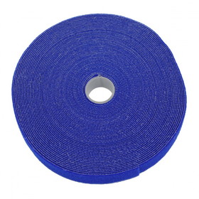 CableWholesale 30CT-16150 Hook and Loop Tape, 1/2 inch Wide, Blue, 50ft Roll