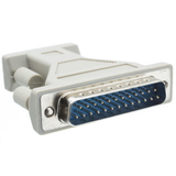 CableWholesale 30D1-05100 Serial / AT Modem Adapter, DB9 Male to DB25 Male