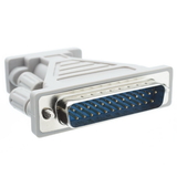 CableWholesale 30D1-05300 Serial / AT Modem Adapter, DB9 Female to DB25 Male